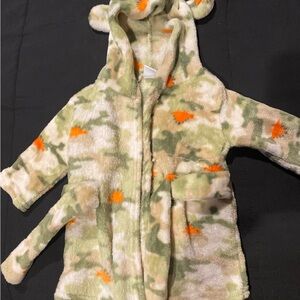 Camo hooded bathrobe for 0-9 months